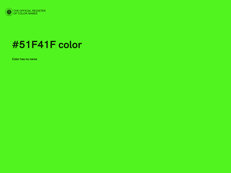 #51F41F color image