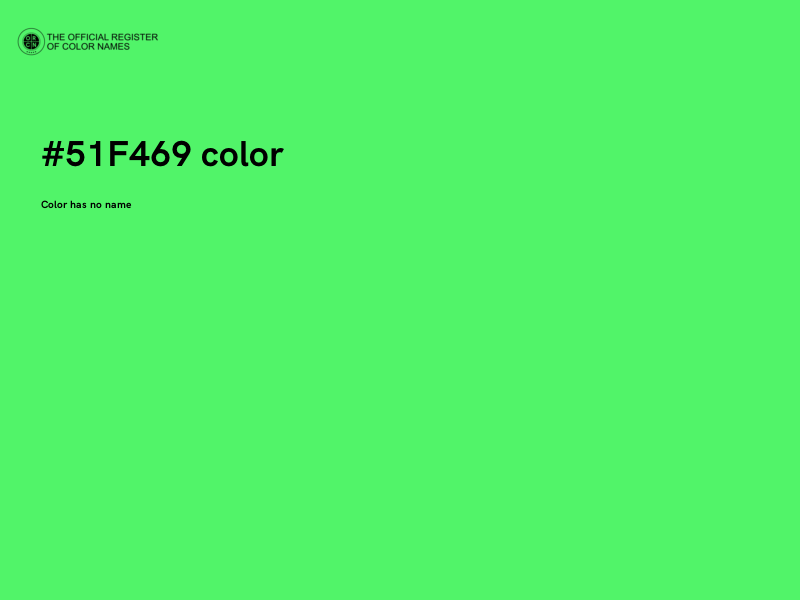 #51F469 color image