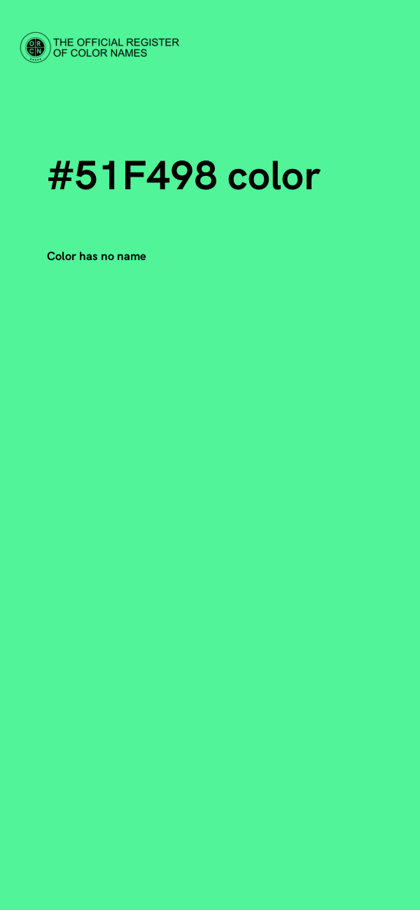 #51F498 color image