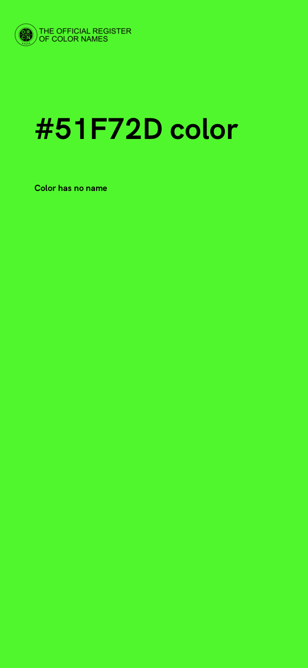 #51F72D color image