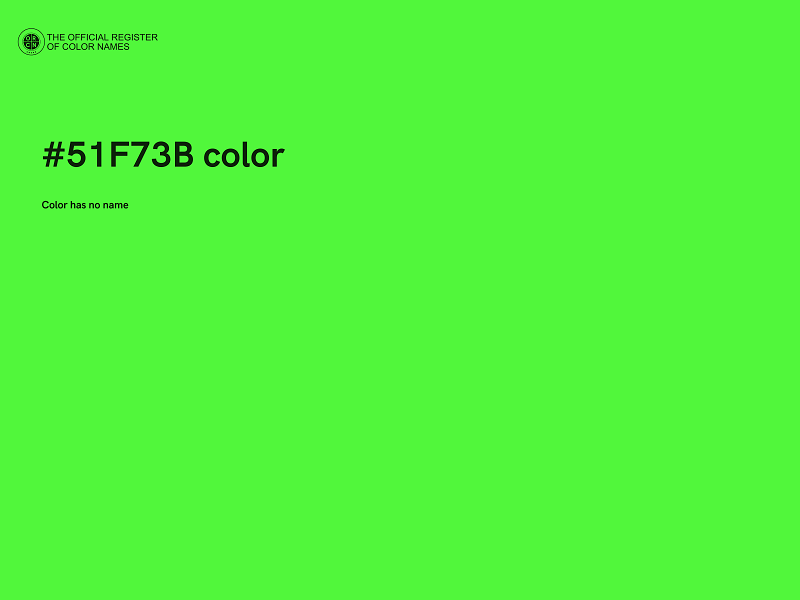 #51F73B color image
