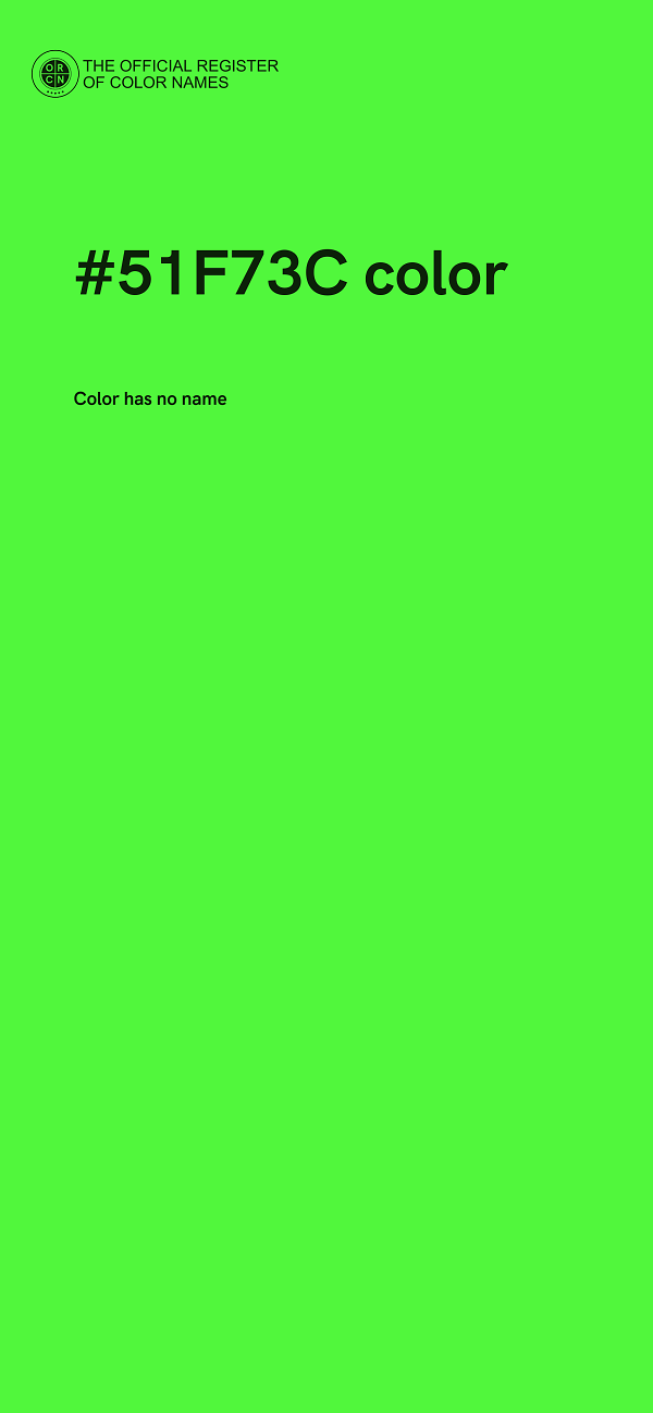 #51F73C color image