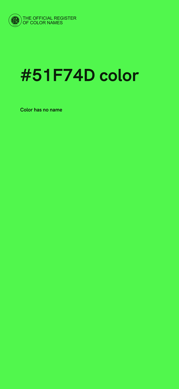 #51F74D color image