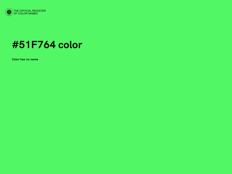 #51F764 color image