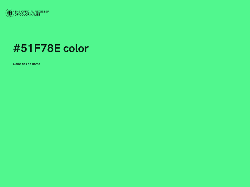 #51F78E color image