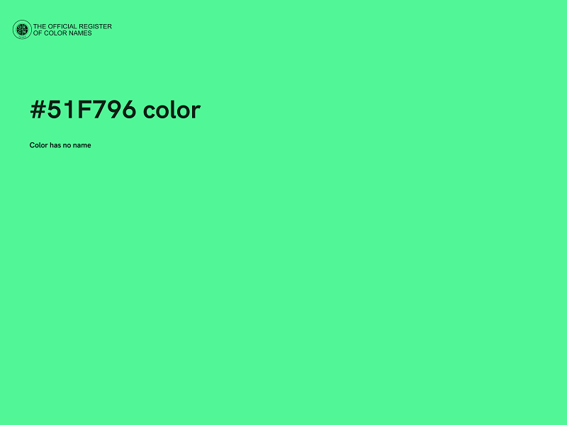 #51F796 color image