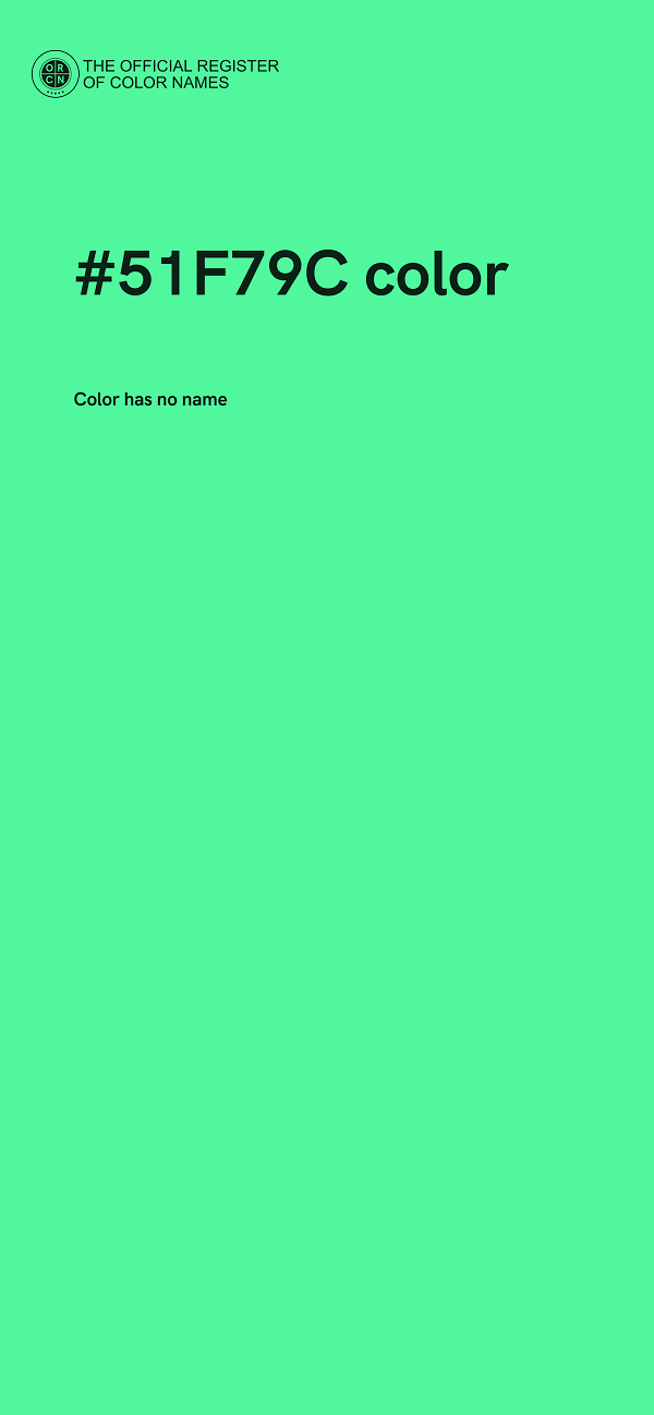 #51F79C color image