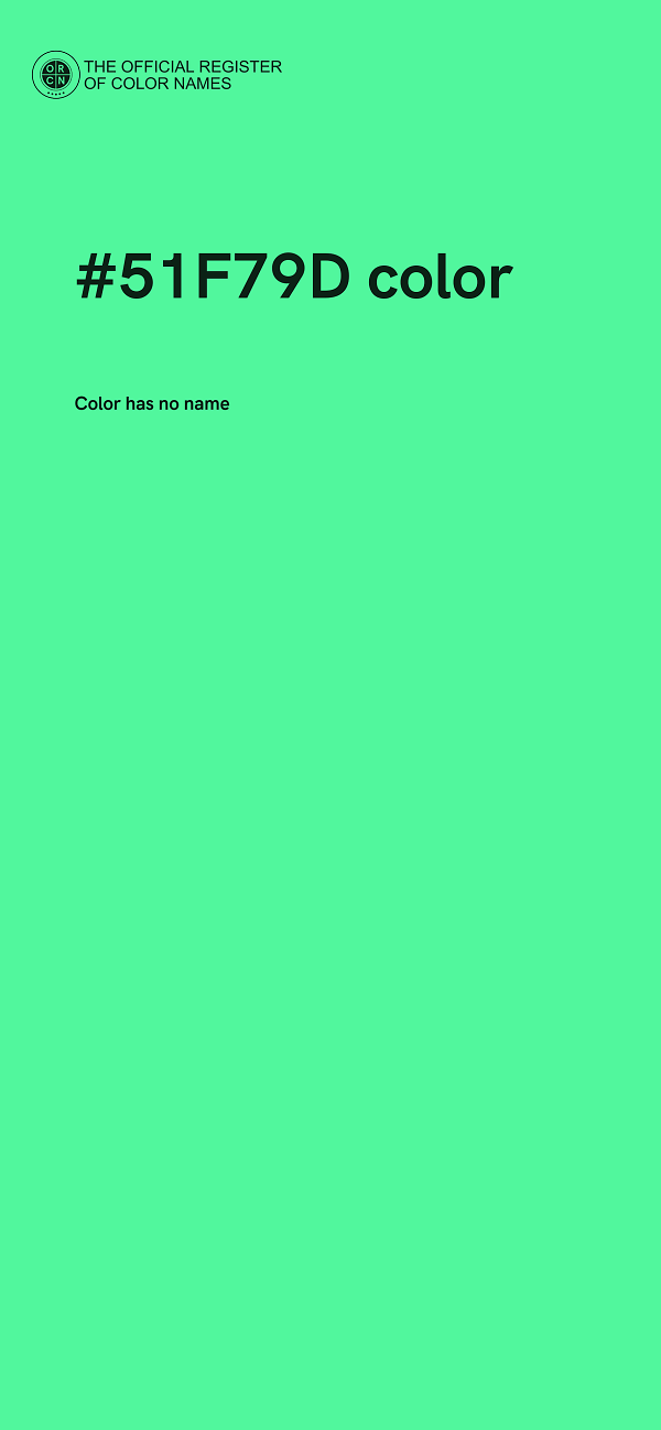 #51F79D color image