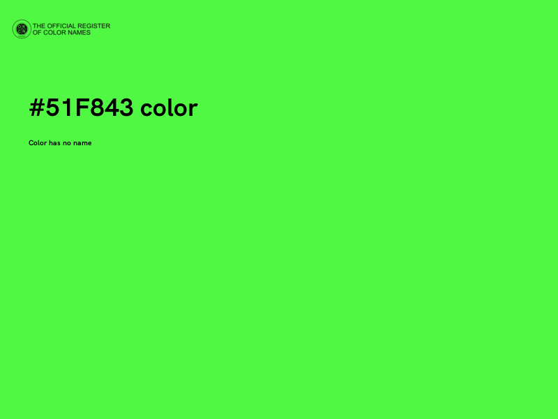 #51F843 color image