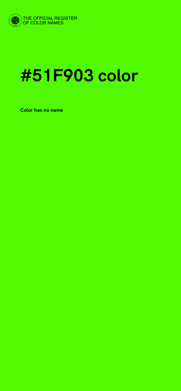 #51F903 color image