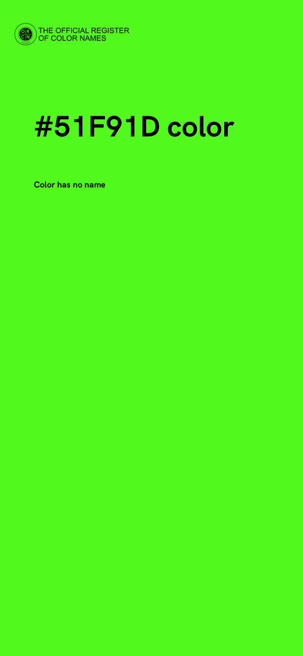 #51F91D color image