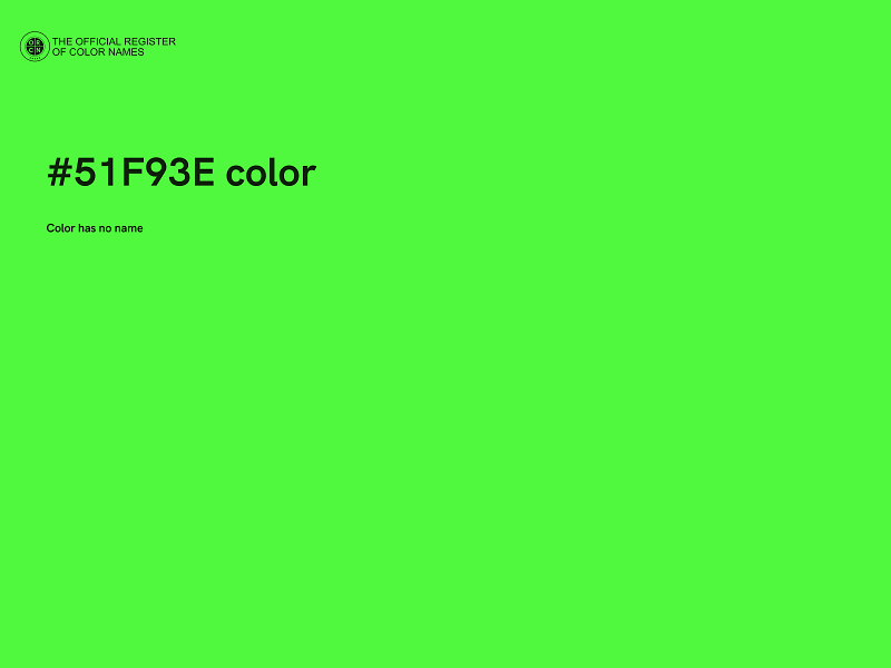 #51F93E color image