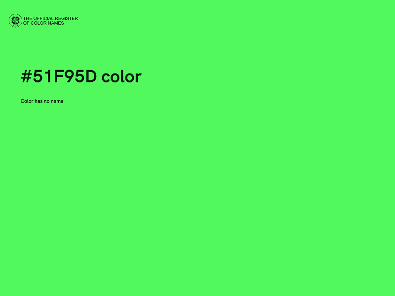 #51F95D color image