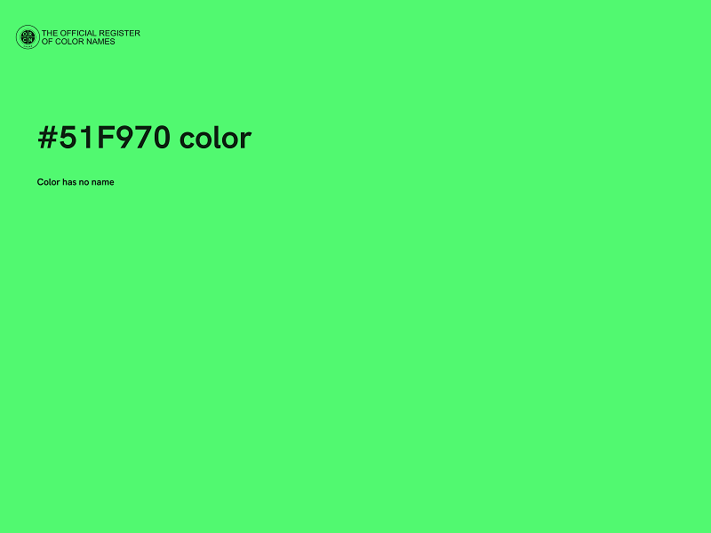 #51F970 color image