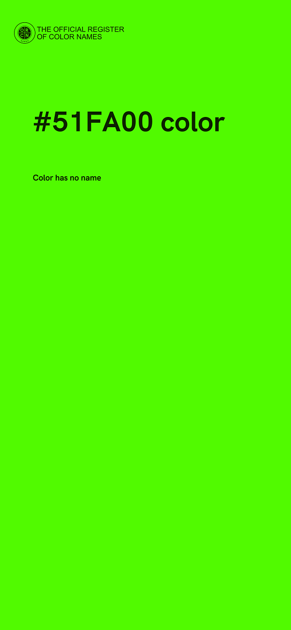 #51FA00 color image