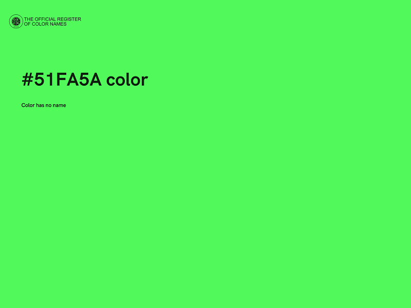 #51FA5A color image