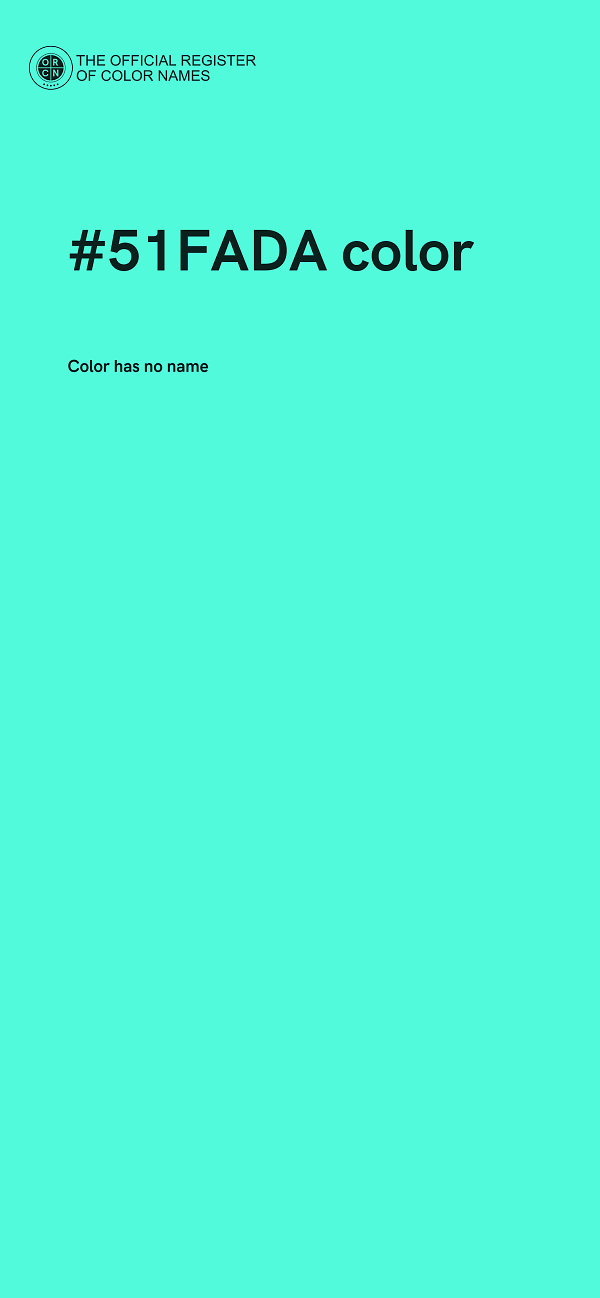 #51FADA color image
