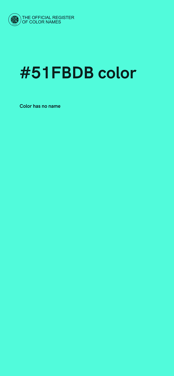 #51FBDB color image