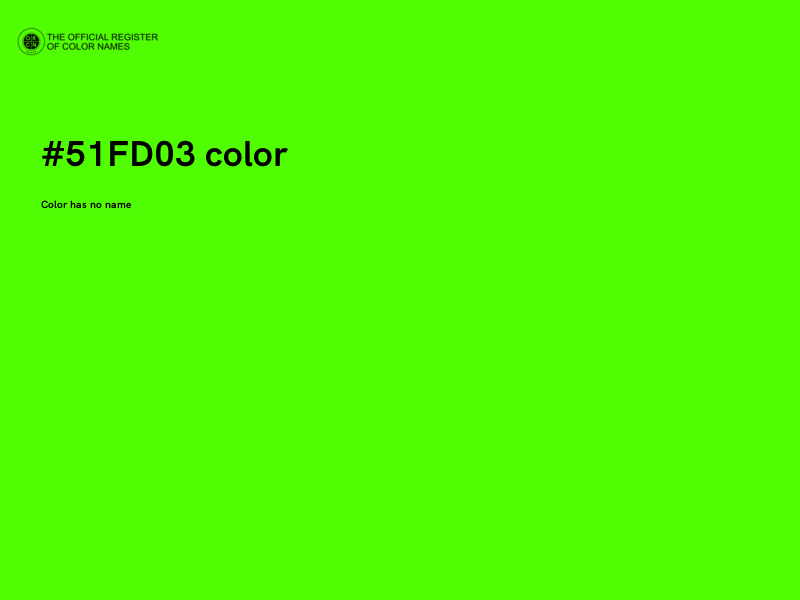 #51FD03 color image