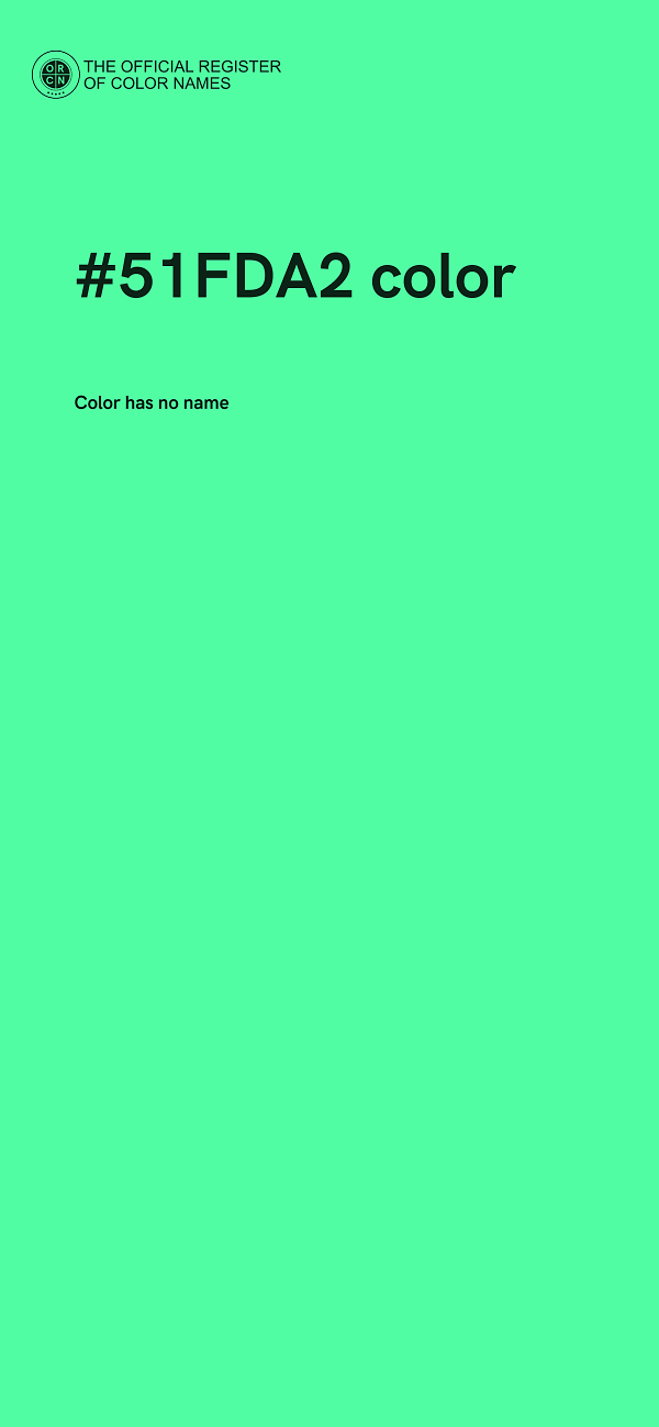#51FDA2 color image