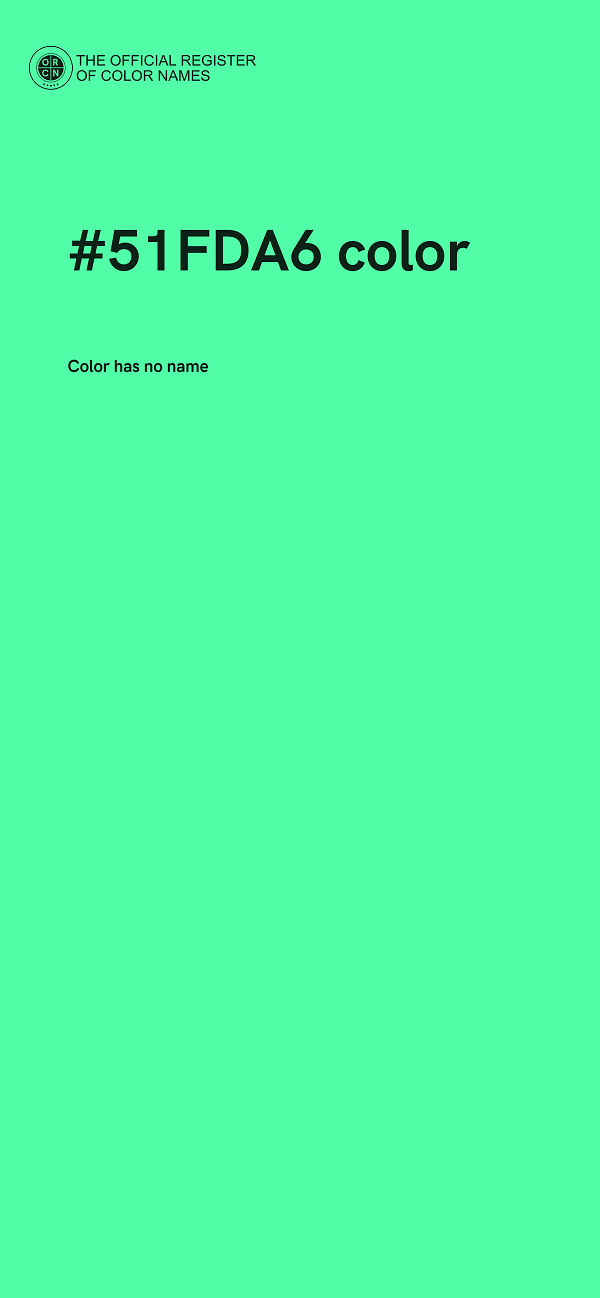 #51FDA6 color image