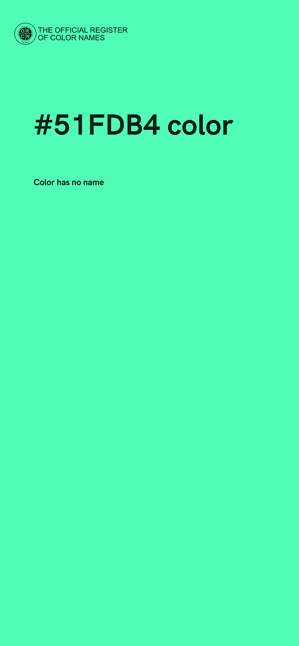 #51FDB4 color image
