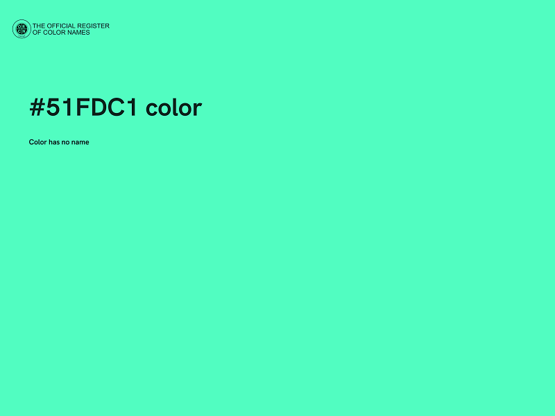 #51FDC1 color image