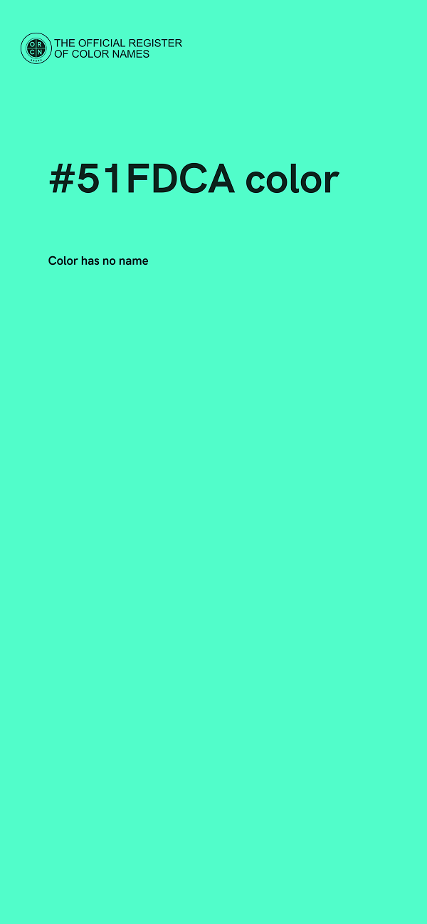 #51FDCA color image