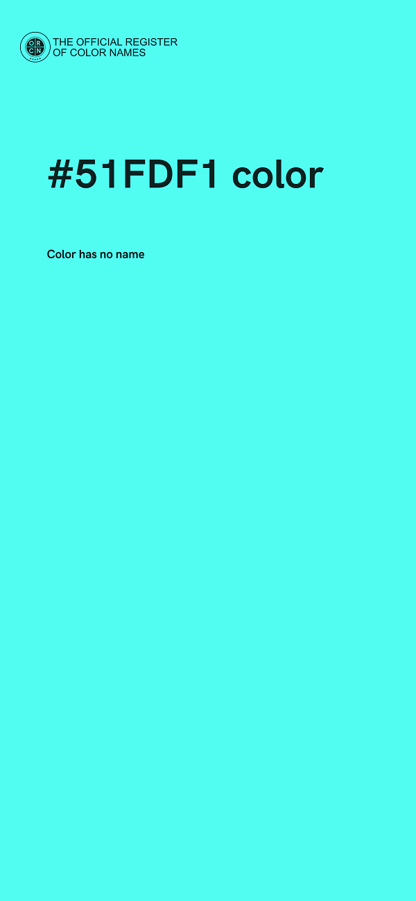 #51FDF1 color image