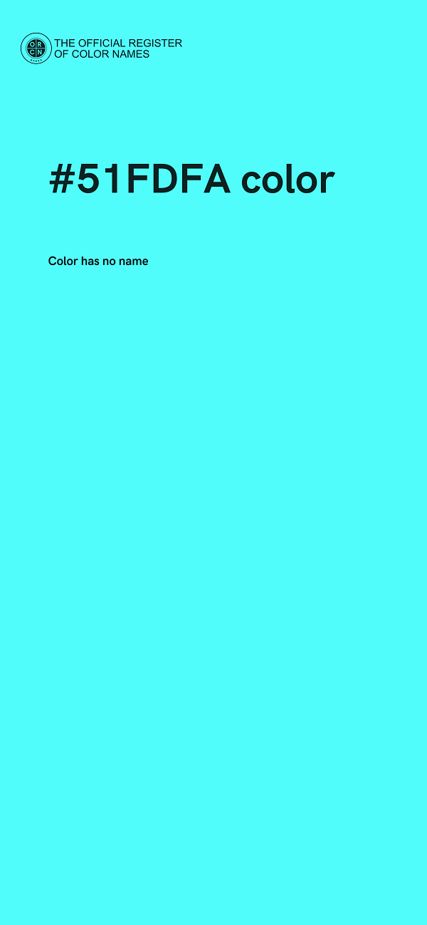 #51FDFA color image