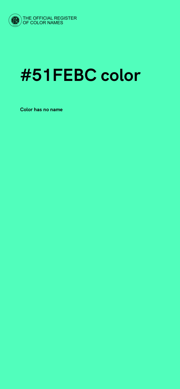 #51FEBC color image
