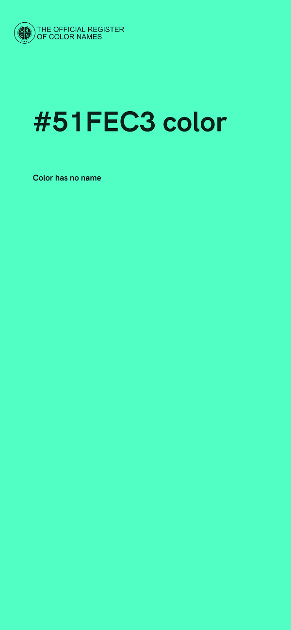 #51FEC3 color image