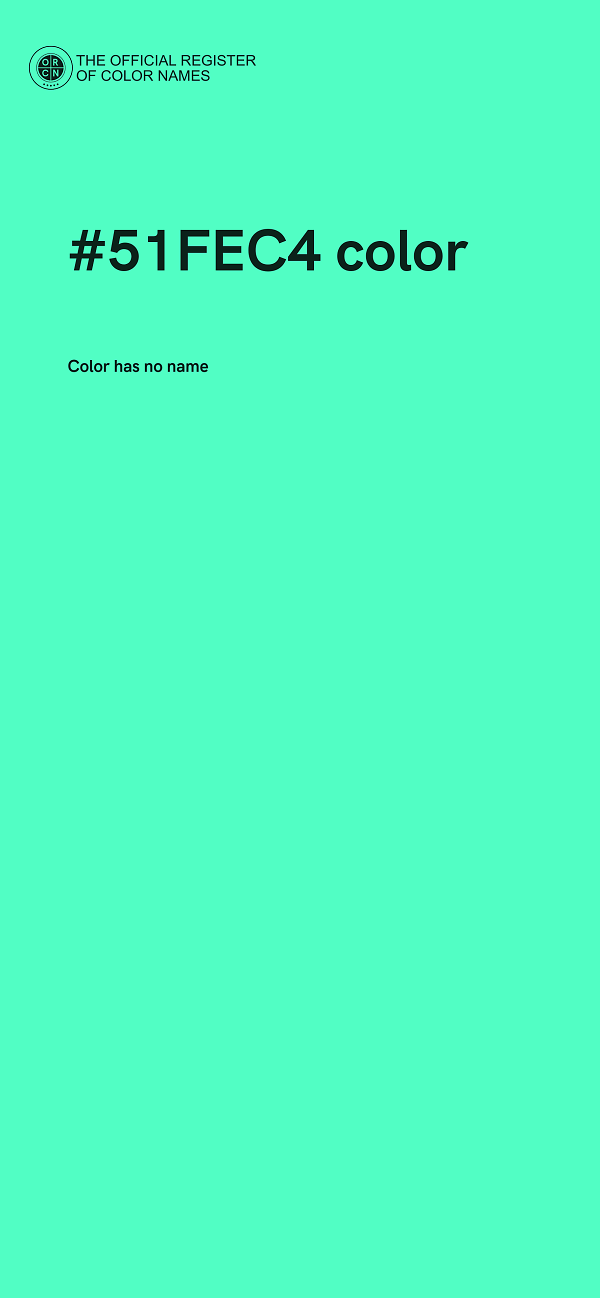 #51FEC4 color image