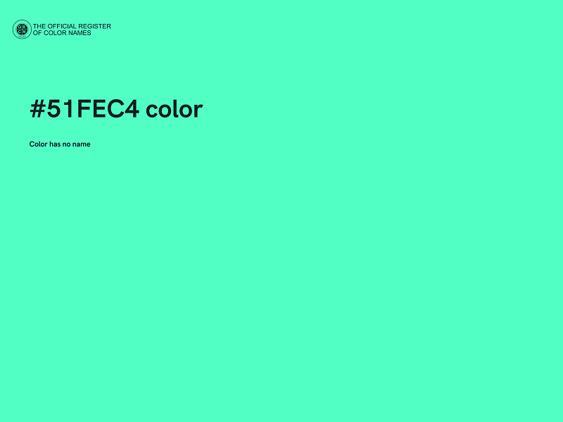 #51FEC4 color image