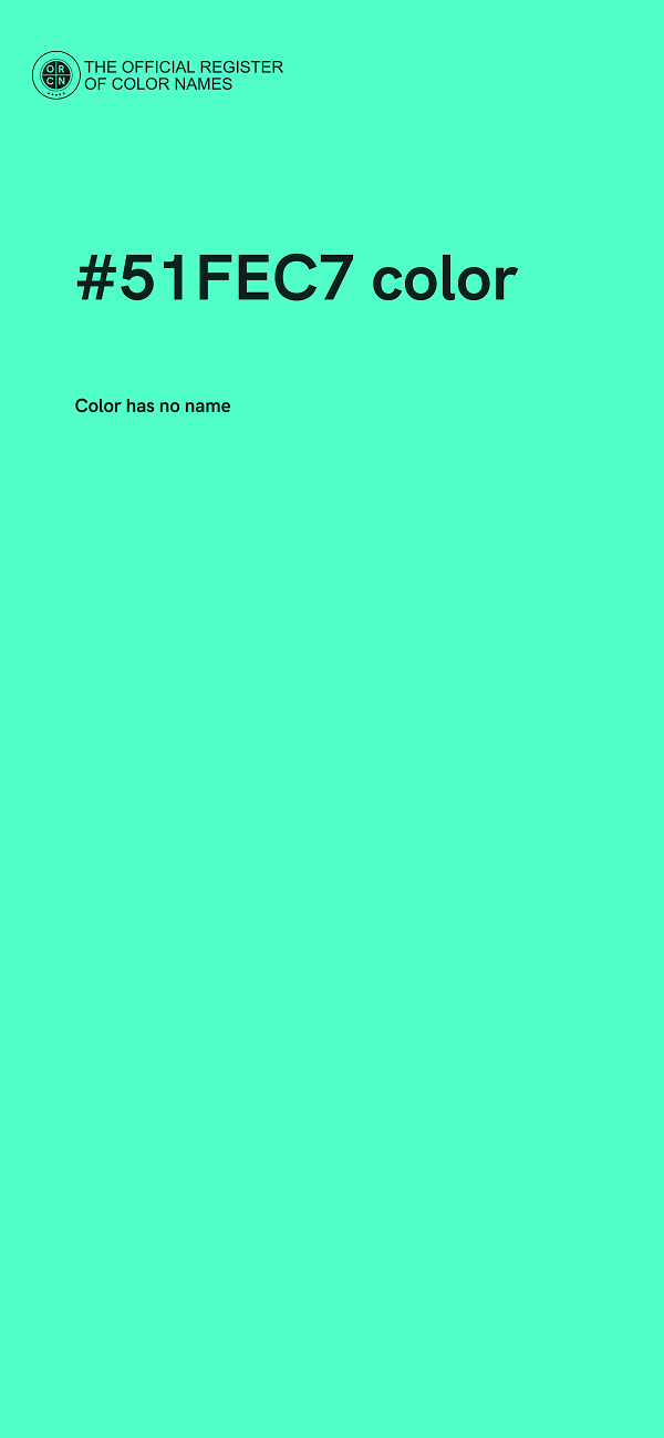 #51FEC7 color image