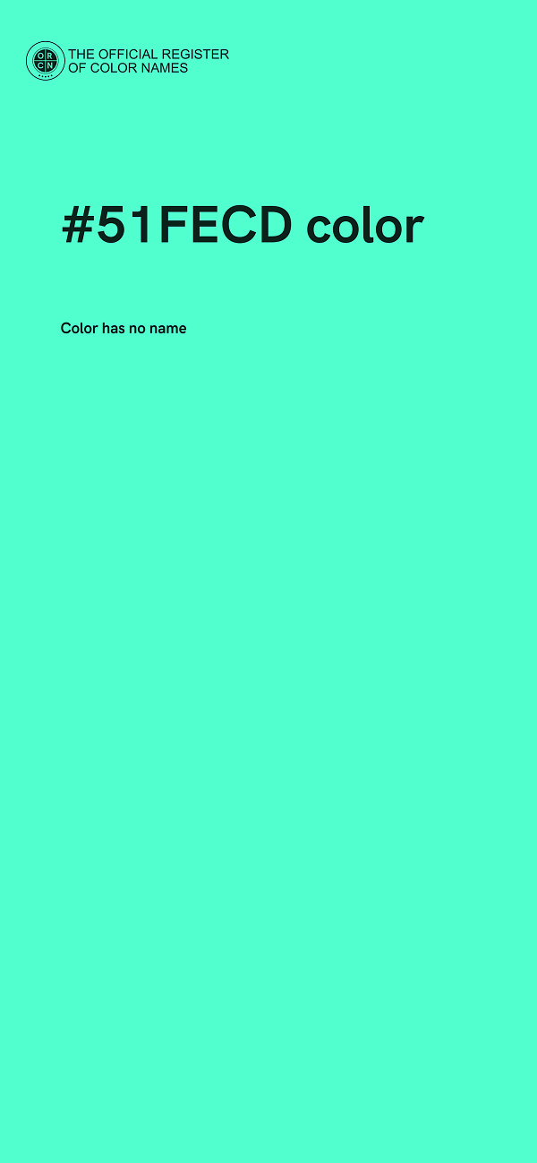 #51FECD color image