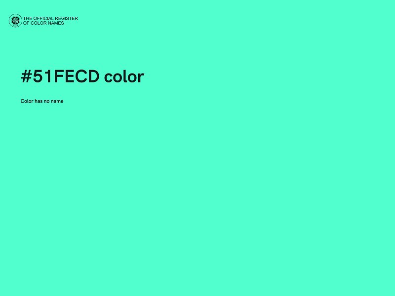#51FECD color image