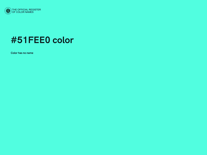 #51FEE0 color image