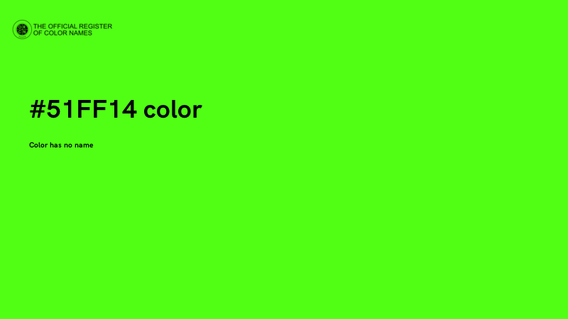 #51FF14 color image