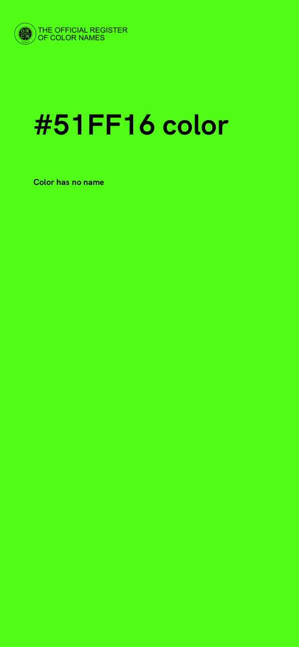 #51FF16 color image