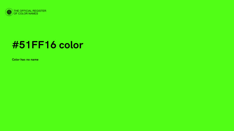 #51FF16 color image