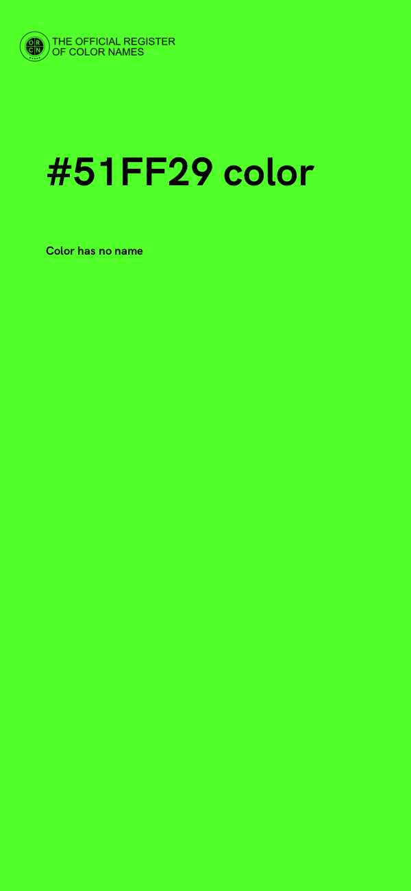 #51FF29 color image