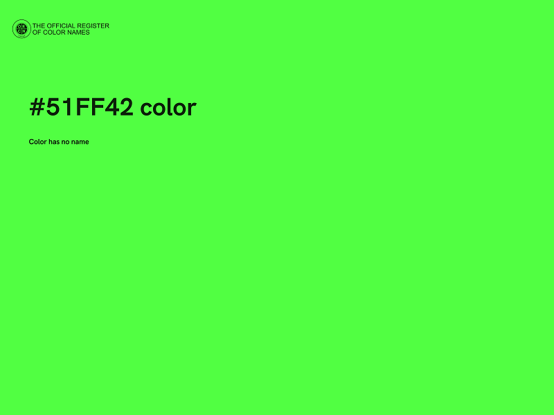 #51FF42 color image