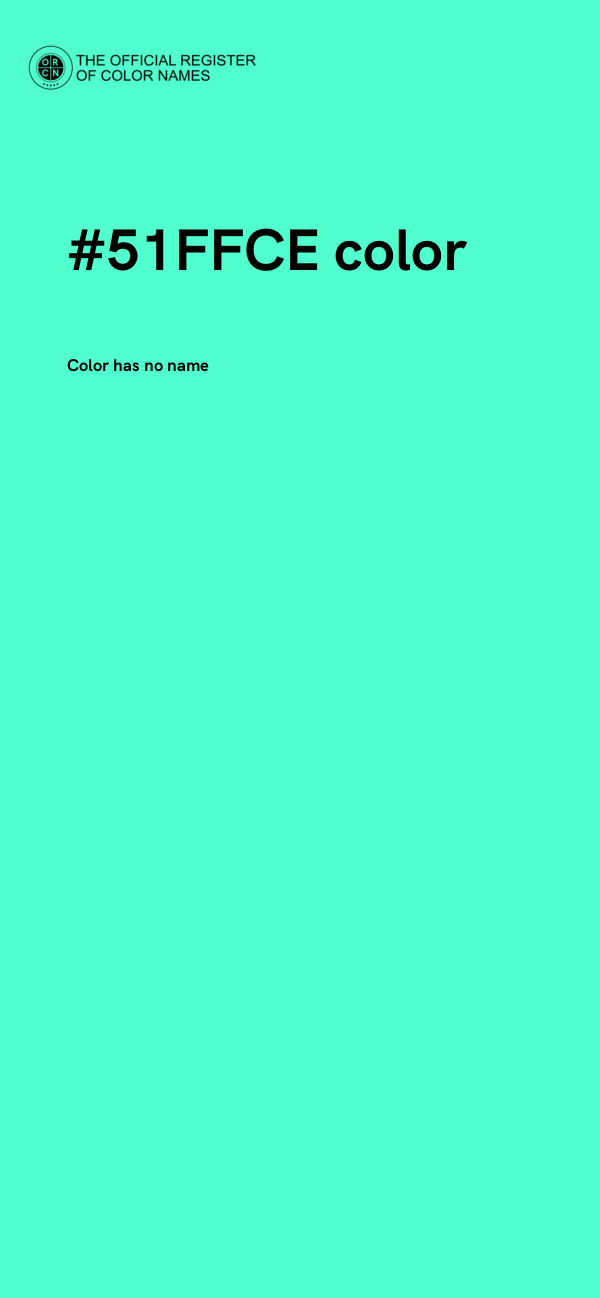 #51FFCE color image