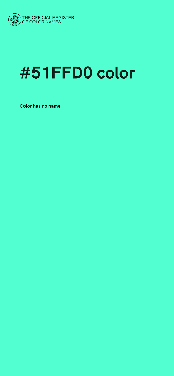 #51FFD0 color image