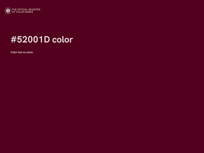 #52001D color image