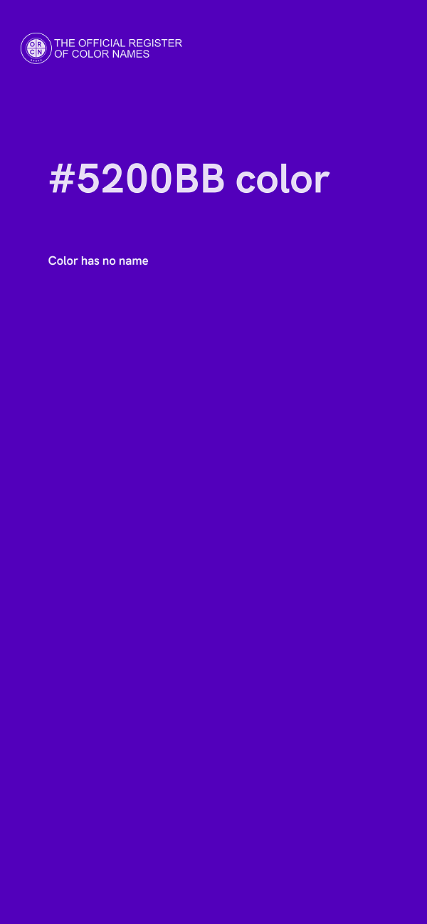 #5200BB color image