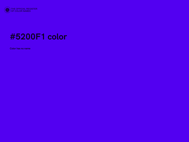#5200F1 color image