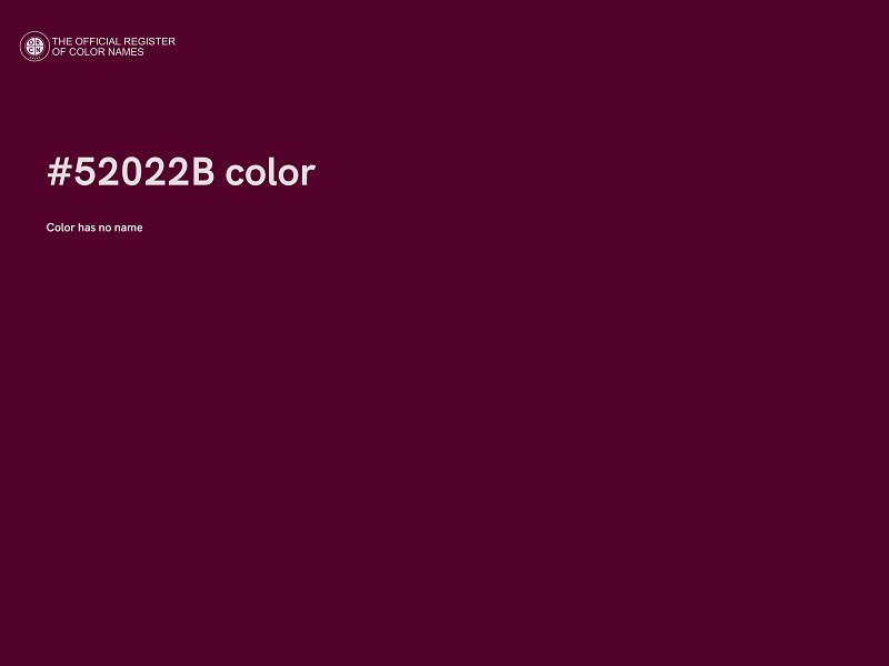 #52022B color image