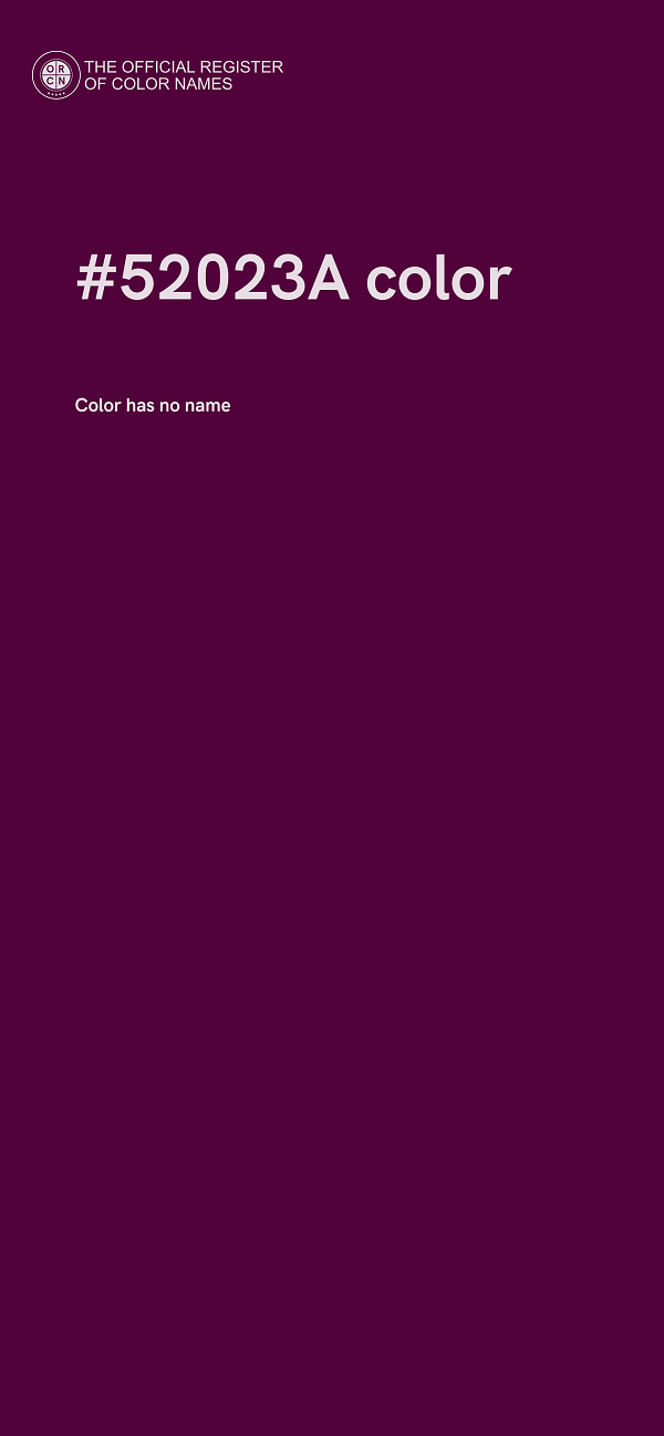 #52023A color image